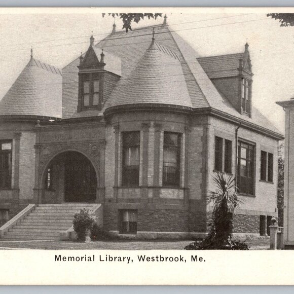 Postcards Lot of 5 Vintage and Older Libraries of Maine #934 - Picture 3 of 10